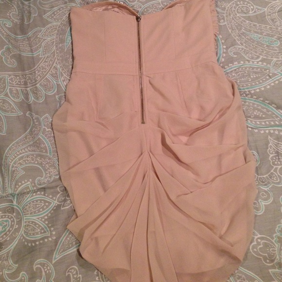 Pink Strapless Dress - Picture 3 of 4