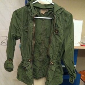 Tilly's army green coat