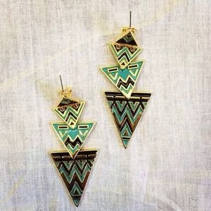 House of Harlow 1960 Geometric Earrings