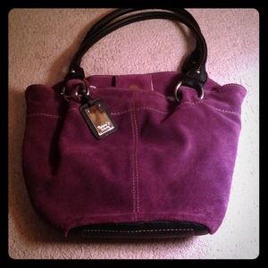 Purple suede Tiganello purse