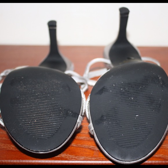 Silver Rhinestone Bling Heels - Picture 4 of 4