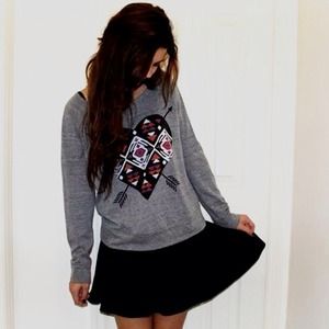 Aztec heart long sleeved