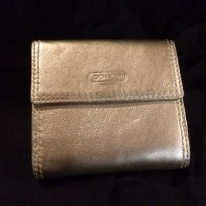 Gold Coach Wallet NWOT