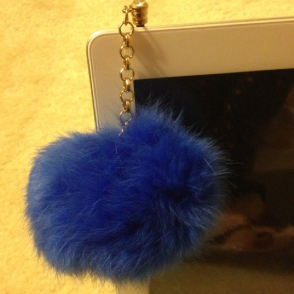 Furry soft fur fluffy anti dust plug....