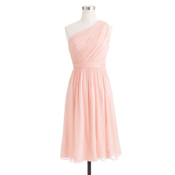Kylie Dress in Silk Chiffon; misty rose