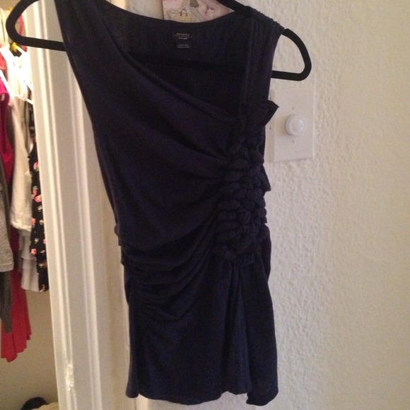 SOLD  Anthropologie top, navy, XS