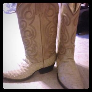 Dan Post Beige Ostriage 8 1/2