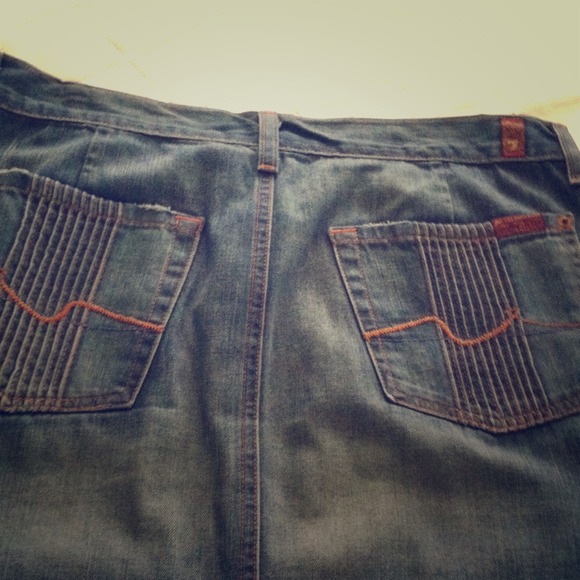 7 for All Mankind denim skirt!
