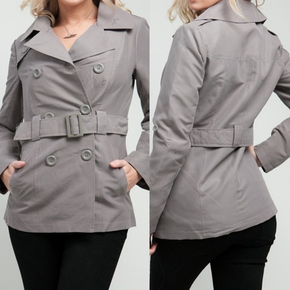 MPaige Boutique Jackets & Blazers - 🔴sold ! S M L BELTED DOUBLE BREASTED  COAT