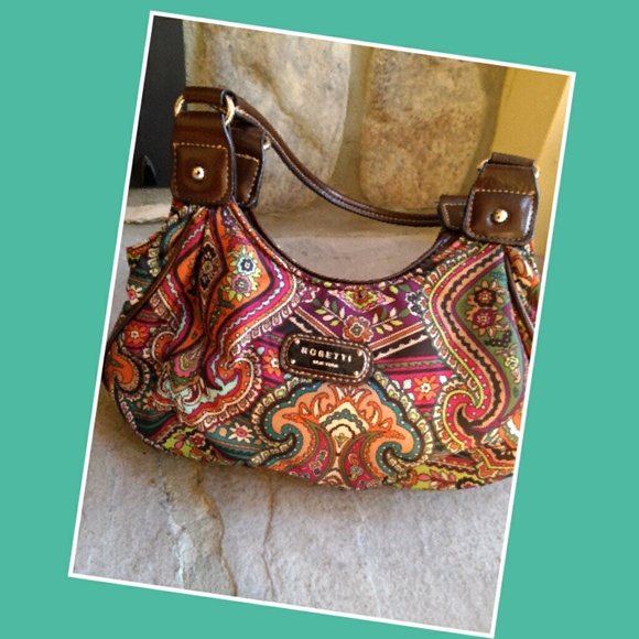 Jewel colored paisley purse