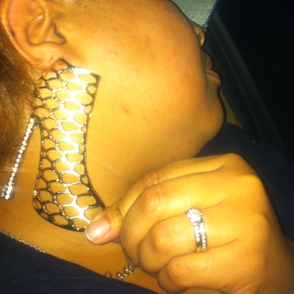 sold large shoe earrings