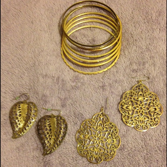 Earrings & Bangles mix of F21 and Charlotte Russe