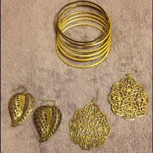 Earrings & Bangles mix of F21 and Charlotte Russe