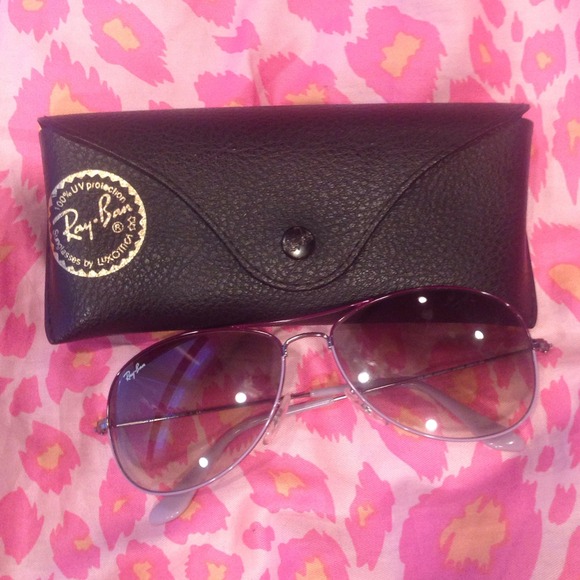 Purple Aviator Raybans