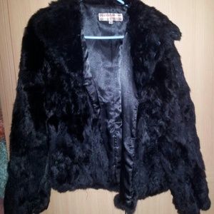 Real rabbit fur jacket M