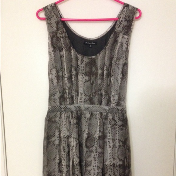 Madewell broadway broome snake print silk dress