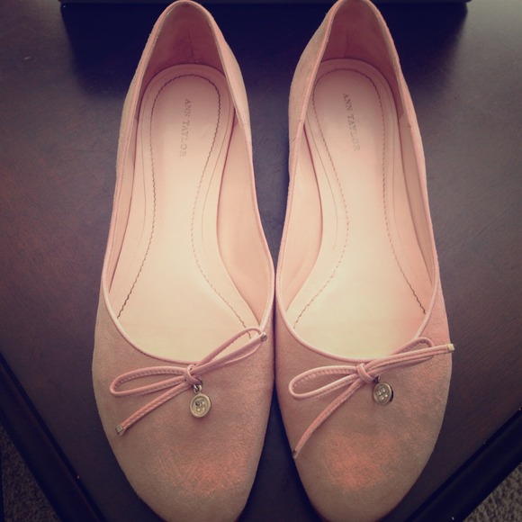 Ann Taylor EMMA PALE PINK FLATS