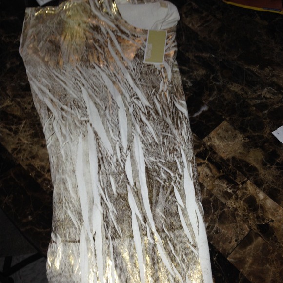 Gold/White Michael Kors Dress - Picture 2 of 2