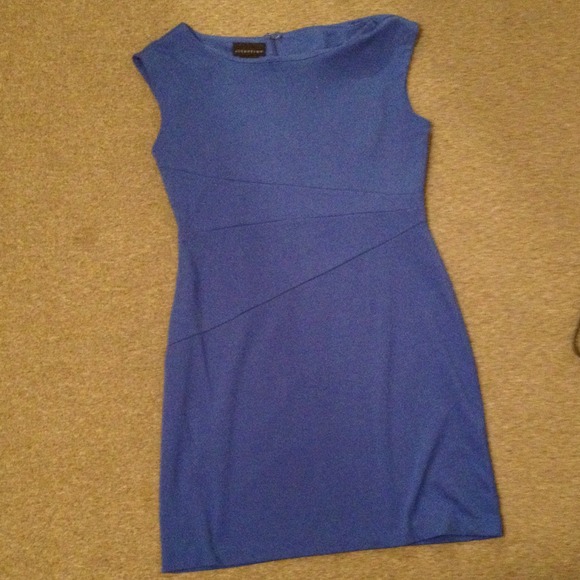 Blue knee length dress