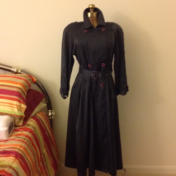 Olive green trench coat