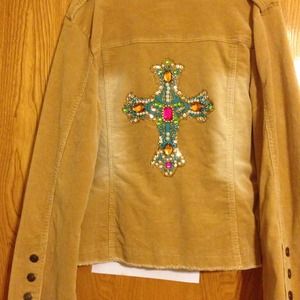 Beautiful cross bling cord jacket