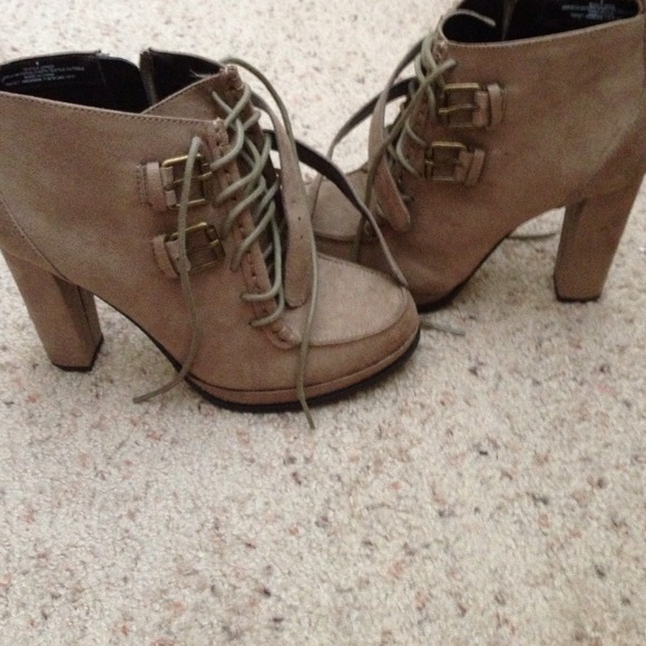 Tan suede boots