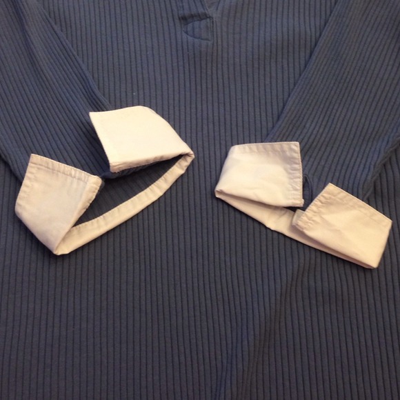 Blue ribbed top - Picture 3 of 3