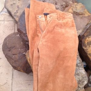 Genuine leather pants Express