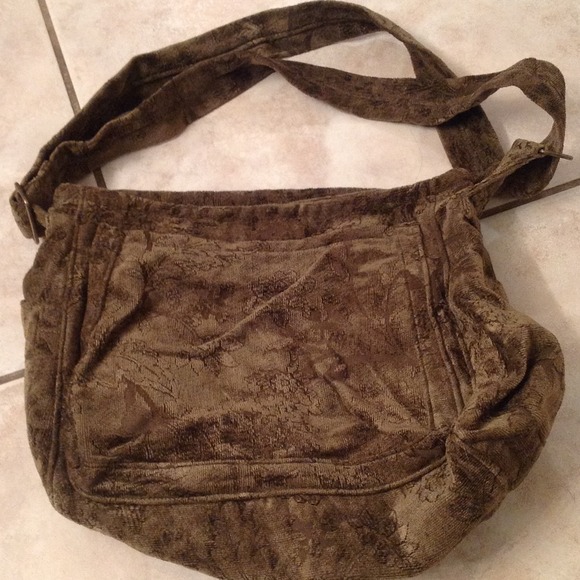 Corduroy shoulder bag hand crafted by A. Ruiz
