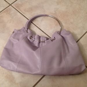 Purple hand bag