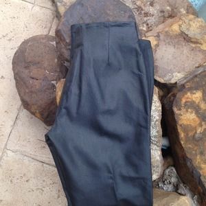 Genuine black leather pants