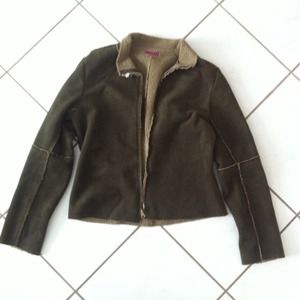 Forrest Green Suede Coat