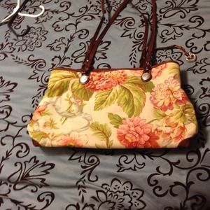 Large Brighton fall floral tote