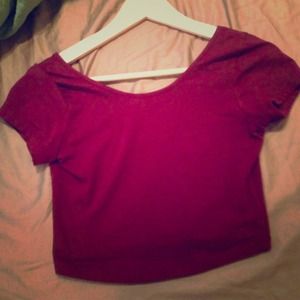 ---SOLD---Brandy Melville Burgundy Giselle top