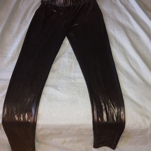 Leather tights