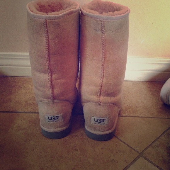 Light pink UGG boots