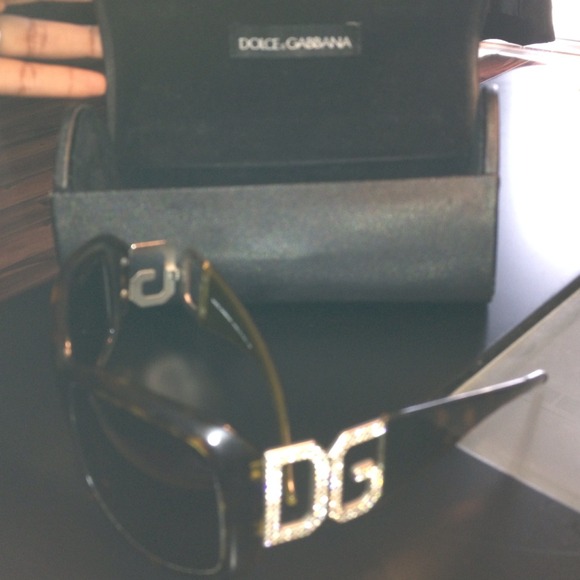 Dolce Gabbana sunglasses, tortoise and crystal