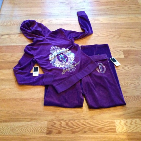 SOLD on eBay! Purple rhinestone juicy tracksuit