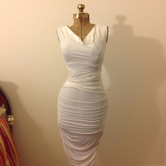 White body conscious dress