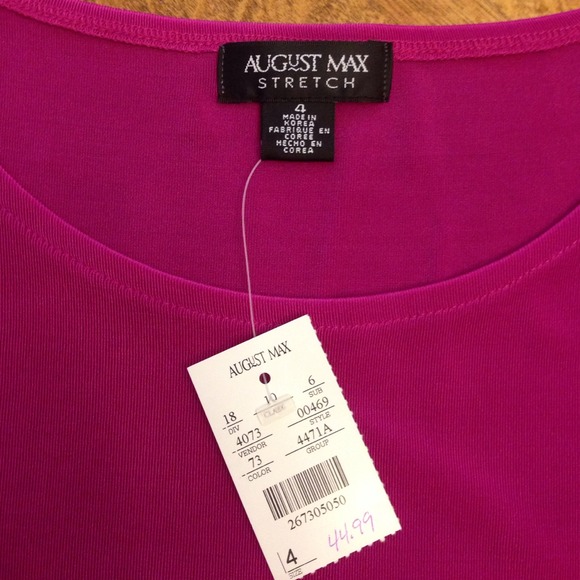 Fuchsia stretch top - Picture 2 of 3