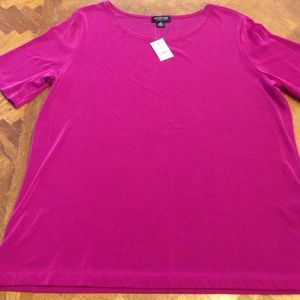 Fuchsia stretch top