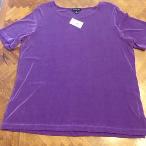 Purple stretch top