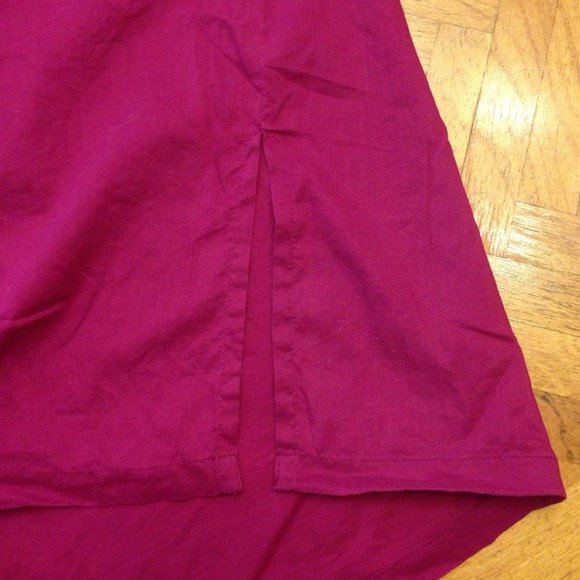 Almost sheer fuchsia shirt - Picture 3 of 3
