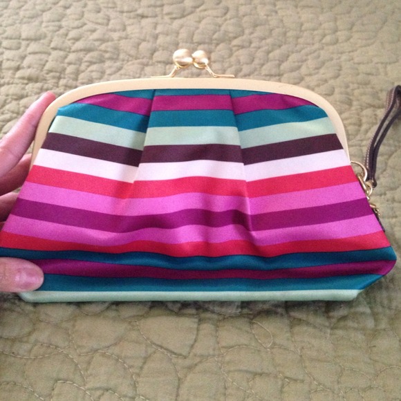 Coach striped clutch - Picture 3 of 4