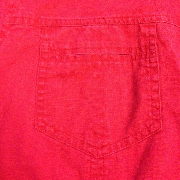 Deep red denim looking shirt - Picture 3 of 4