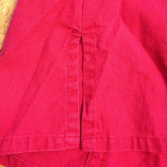 Deep red denim looking shirt - Picture 4 of 4
