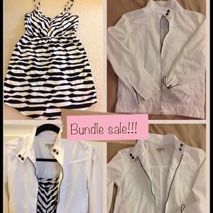 BUNDEL DEAL!!! Zebra print dress and biker jacket