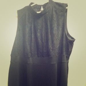 RESERVED Black sleeveless cocktail dress.