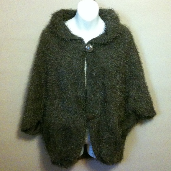 Taupe and Chocolate Cardigan