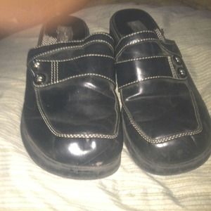 Black slip on shoes